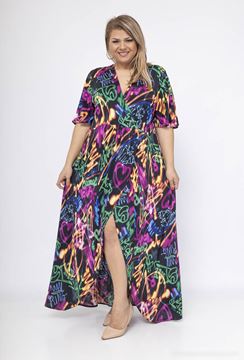 Picture of CURVY GIRL PRINTED MAXI DRESS